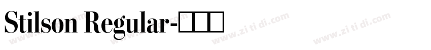 Stilson Regular字体转换 Stilson Regular字体转换